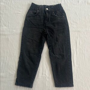Zara Lightly Distressed Black Kids Jeans